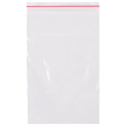 Пакеты ZIP LOCK "зиплок" ПРОЧНЫЕ, комплект 100 шт., 80х120 мм, ПВД, 60 мкм., BRAUBERG, 703076