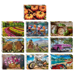 Пазл картонный, 500 элементов, АССОРТИ, поле 50х34,5 см, STEP PUZZLE