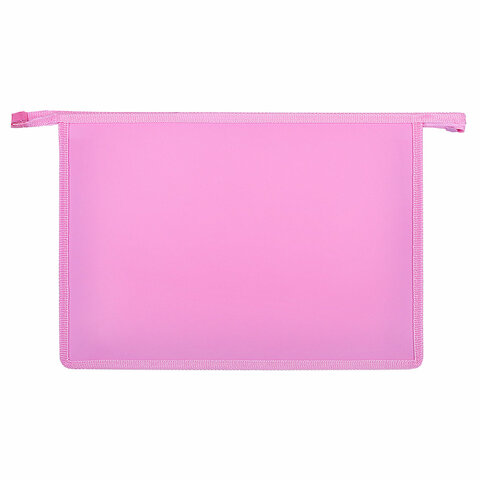 Папка для тетрадей ПИФАГОР А4, 1 отделение, картон/пластик, на молнии, "Smart Penguin", 271441