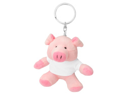 Брелок «Свинка Одри», Цвет розовый, белый