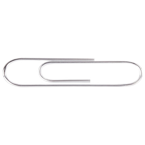 Скрепки большие EXTRA BRAUBERG 50 мм никелированные 50 штук, 271314