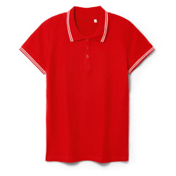 Рубашка поло женская Virma Stripes Lady, красная, S–XXL