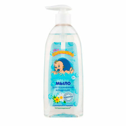 Мыло жидкое для подмывания младенцев гипоаллергенное с ромашкой и чередой 400 мл, МОЕ СОЛНЫШКО, 1794