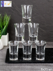 Стопка 6 штук 30 мл Круг / Y304-RC012 /уп 24/