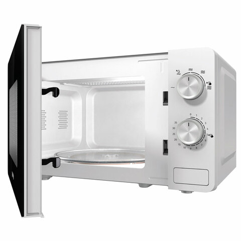 Микроволновая печь GORENJE MO20E1W, объем 20 л, мощность 800 Вт, механическое управление, белая