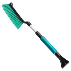 Щетка со скребком для снега телескопическая ручка, 57-70см, ассорти 3 цвета, Black&Blue, ВВ1005, 47547