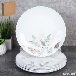 Набор тарелок 6 штук 215 мм / LHP-85XN (7445) /уп 8/ 748960