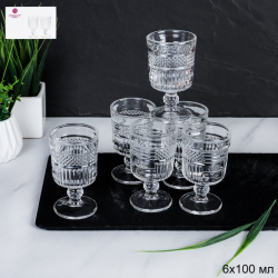 Рюмка60 мл на ножке прямая / F2207-1C /уп 24/ ШТУЧКА