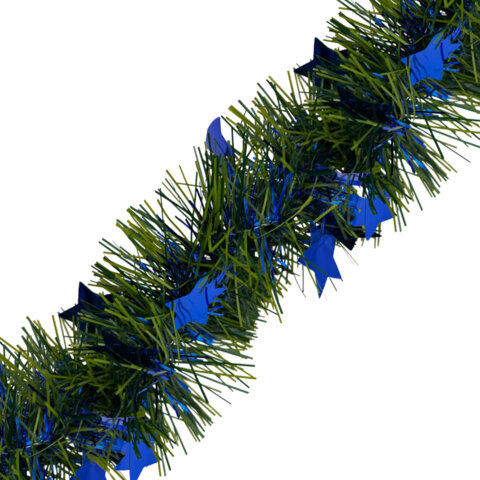 Мишура (1 штука) с декором, диаметр 70 мм, длина 2 м, матовая, ассорти 4 дизайна, ЗОЛОТАЯ СКАЗКА, 592424