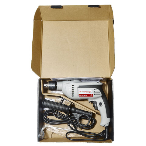 Дрель сетевая ударная, 780 Вт, 2700 об/мин, ИНТЕРСКОЛ ДУ-13/780ЭР, 421.1.0.00