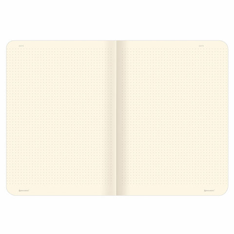 Тетради 40 л. в точку обложка SoftTouch, НАБОР 3 шт., бежевая бумага 70 г/м2, сшивка, А5 (147х210 мм), MEMORIES,BRAUBERG, 403803