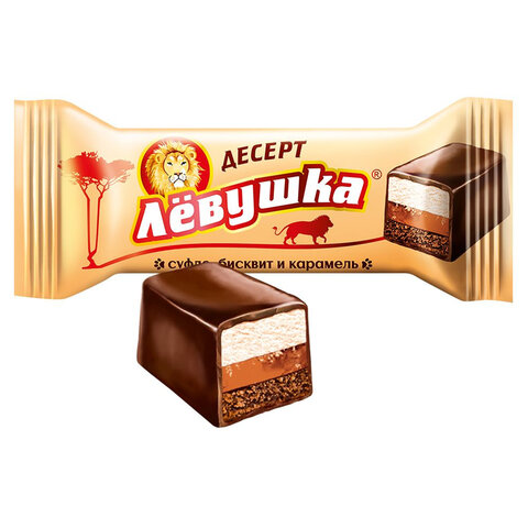 Конфеты глазированные СЛАВЯНКА "Левушка" с карамельно-сливочным вкусом, 500 г, R6734