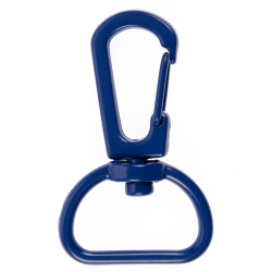 Застежка-карабин Snap Hook, M, синяя, 2,5х4 см