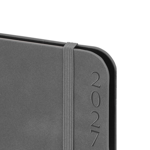 Ежедневник датированный 2027, А5, 151х213 мм, BRAUBERG "Note", под кожу, держатель для ручки, серый, 118090