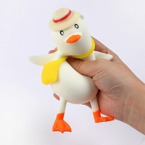 Игрушка-антистресс "СЧАСТЛИВЫЙ ГУСЬ", 13 см, ассорти 2 цвета, JOLLY JOT (ДЖОЛЛИ ДЖОТ), 665804