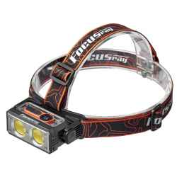 Фонарь налобный FOCUSray 1323 акку 18650 1200мАН,200 люмен,цифровой дисплей,USB кабель,1/180, шт