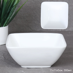 Салатник квадратный 11х11х5см 300 мл / HT-74 /уп 72/