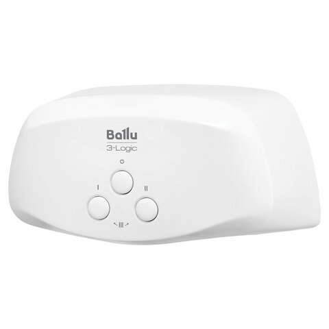 Водонагреватель проточный электрический BALLU 3-Logic TS, ненапорный, 3,5 кВт, 2 л/м, кран + душ, НС-1588892