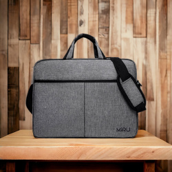 Сумка для ноутбука 15.6" GrayBag, серый / Крепление для чемодана,  уплотненное дно