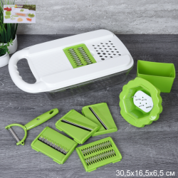 Овощерезка с 5 насадками держателем и овощечисткой / DK-449 /уп 24/681317