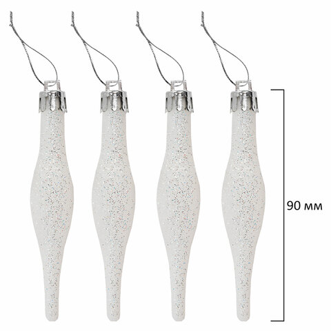 Шары ёлочные НАБОР 73 предмета, "Fairy House", красный/зеленый/белый, пластик, ЗОЛОТАЯ СКАЗКА, 592181