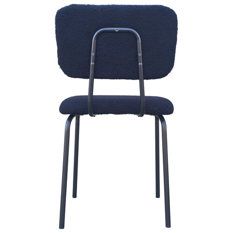 Стулья BRABIX "Ideal CF-080", КОМПЛЕКТ 4 шт., черный каркас, букле черный, 533244