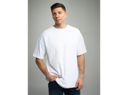 Оверсайз футболка для сублимации «Evolution» унисекс, Размер XL, Цвет белый