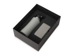 Подарочный набор «COLOR IT» с бутылкой для воды и повербанком, 5000 mAh, Размер 5000 mAh, Цвет серый