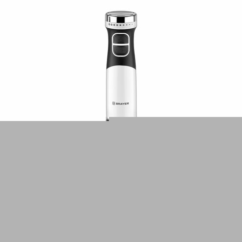 Блендер погружной BRAYER BR1242, 800 Вт, 2 скорости, 3 насадки, стакан, белый