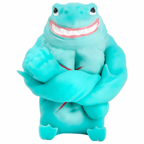 Игрушка-антистресс "АКУЛА", 10 см, ассорти, 4 цвета, блистер, JOLLY JOT (ДЖОЛЛИ ДЖОТ), 665780