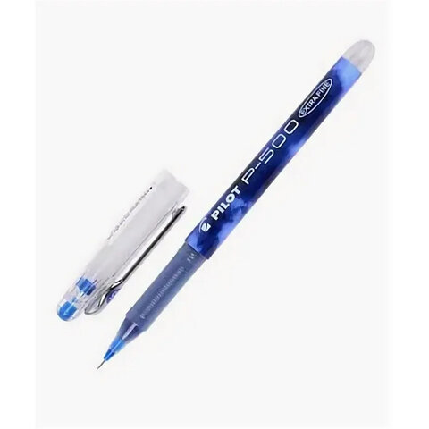 Ручка гелевая PILOT Р-500, СИНЯЯ, увеличенный объем чернил, игольчатый узел, линия 0,3 мм, BL-P50 L