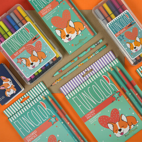 Карандаш механический цанговый с точилкой 2 мм, BRUNO VISCONTI "FunGraphix", Корги, 21-0041/24