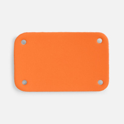 Лейбл Eta Soft Touch, S, оранжевый, 2,5х4 см