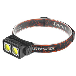 Фонарь налобный FOCUSray 1308 акку 18650 1200мАН 3,7V сенсор 2 диода СОВ 3W 1/180, шт