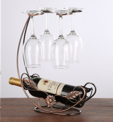 Подставка для вина и 4х фужеров Корабль Бронза / GB-T-3327 /уп 20/ металл/ 0,519