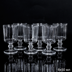 Рюмка 60 мл на ножке прямая / F207-1B / ШТУЧНО
