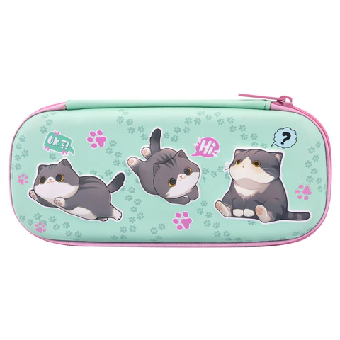 Пенал BRAUBERG, 1 отделение, 1 откидная планка, EVA, 22х10х5 см, "Милые коты", 274604