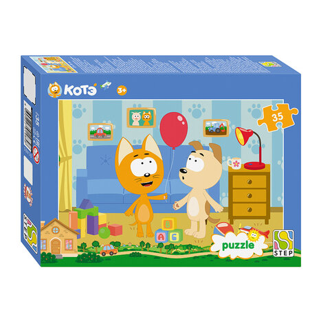 Пазл картонный, 35 элементов, лицензия "Мульт", АССОРТИ, поле 23х33 см, STEP PUZZLE