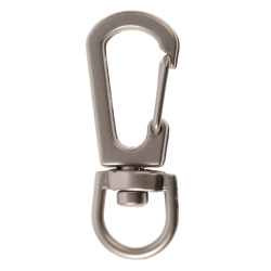 Застежка-карабин Snap Hook, S, серебристая, 1х3,5 см
