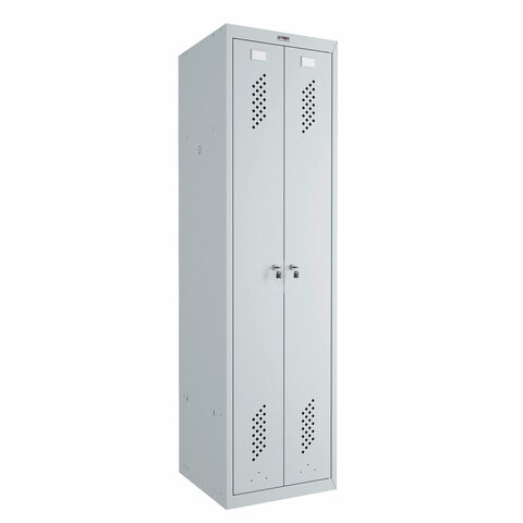 Шкаф металлический для одежды BRABIX "LK 21-50", 2 секции, 1830*500*500 мм, 29кг, 291379