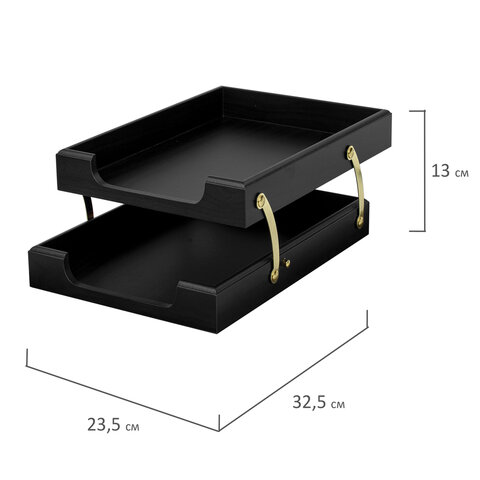 Набор подарочный настольный BESTAR "Artemis" из дерева, 10 предметов, цвет "черное дерево", 237216