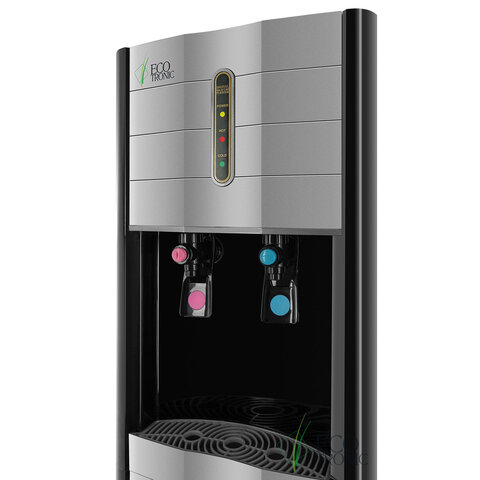 Пурифайер для воды ECOTRONIC V42-U4L, напольный, НАГРЕВ/ОХЛАЖДЕНИЕ КОМПРЕССОРНОЕ, 2 крана, черный, 3061