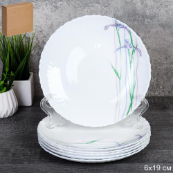 Набор тарелок 6 штук 190 мм / LHP-75XN (6530) /уп 12/ 748947
