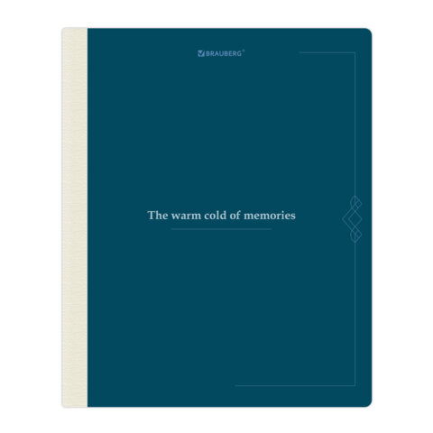 Тетрадь А5 96 л. BRAUBERG, на сшивке с корешком, клетка, обложка картон, "Vintage", 405290