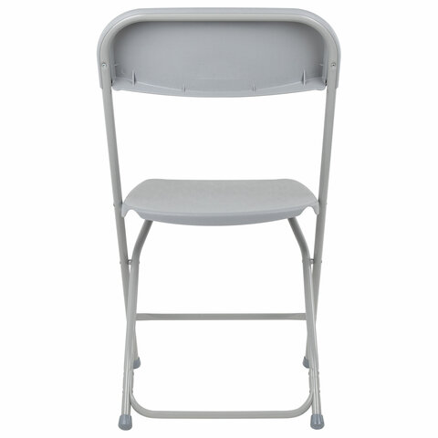 Стул складной BRABIX "Golf CF-002", серый каркас, пластик серый, 531564