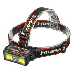 Фонарь налобный FOCUSray 1325 акку 18650 1200мАН 200 люмен,цифровой дисплей,USB кабель 1/180, шт