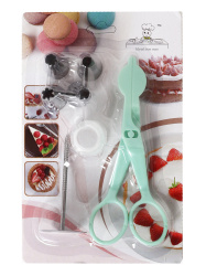 Кондитерские насадки малые 4 штуки с адаптером /основание 18 мм / 149NA-11-3 /уп 288/ кондитерский гвоздь и ножницы для переноски цветов в комплекте