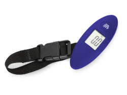 Багажные весы с покрытием soft-touch «Gravity», Цвет синий