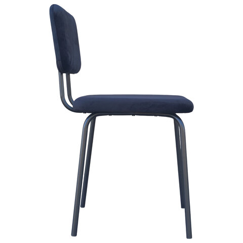 Стулья BRABIX "Dream CF-090", КОМПЛЕКТ 4 шт., черный каркас, ткань черная, 533243