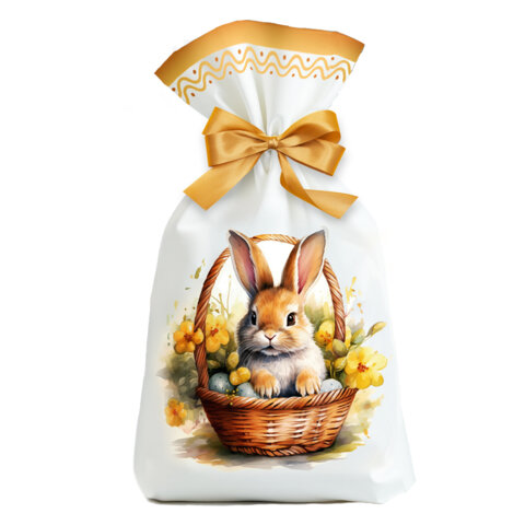 Пакетики пасхальные, НАБОР 10 штук, 14х23 см, "Пасха", 2 дизайна, ЗОЛОТАЯ СКАЗКА, 592644